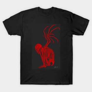 winged skeleton T-Shirt